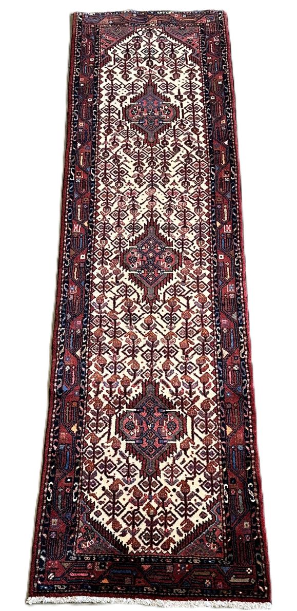 Hand-Knotted Tribal Persian Hamadan Runner