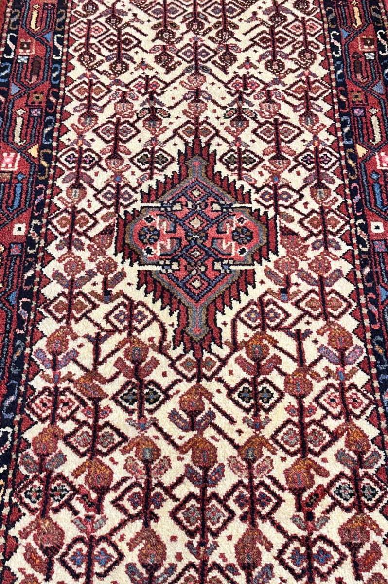Hand-Knotted Tribal Persian Hamadan Runner