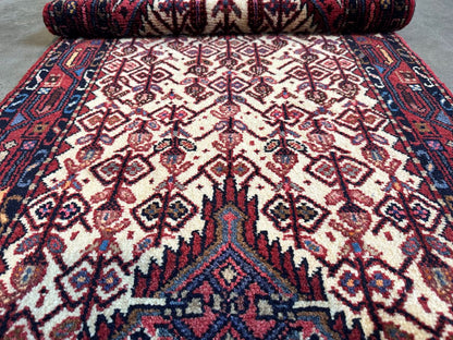 Hand-Knotted Tribal Persian Hamadan Runner