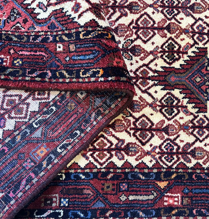 Hand-Knotted Tribal Persian Hamadan Runner
