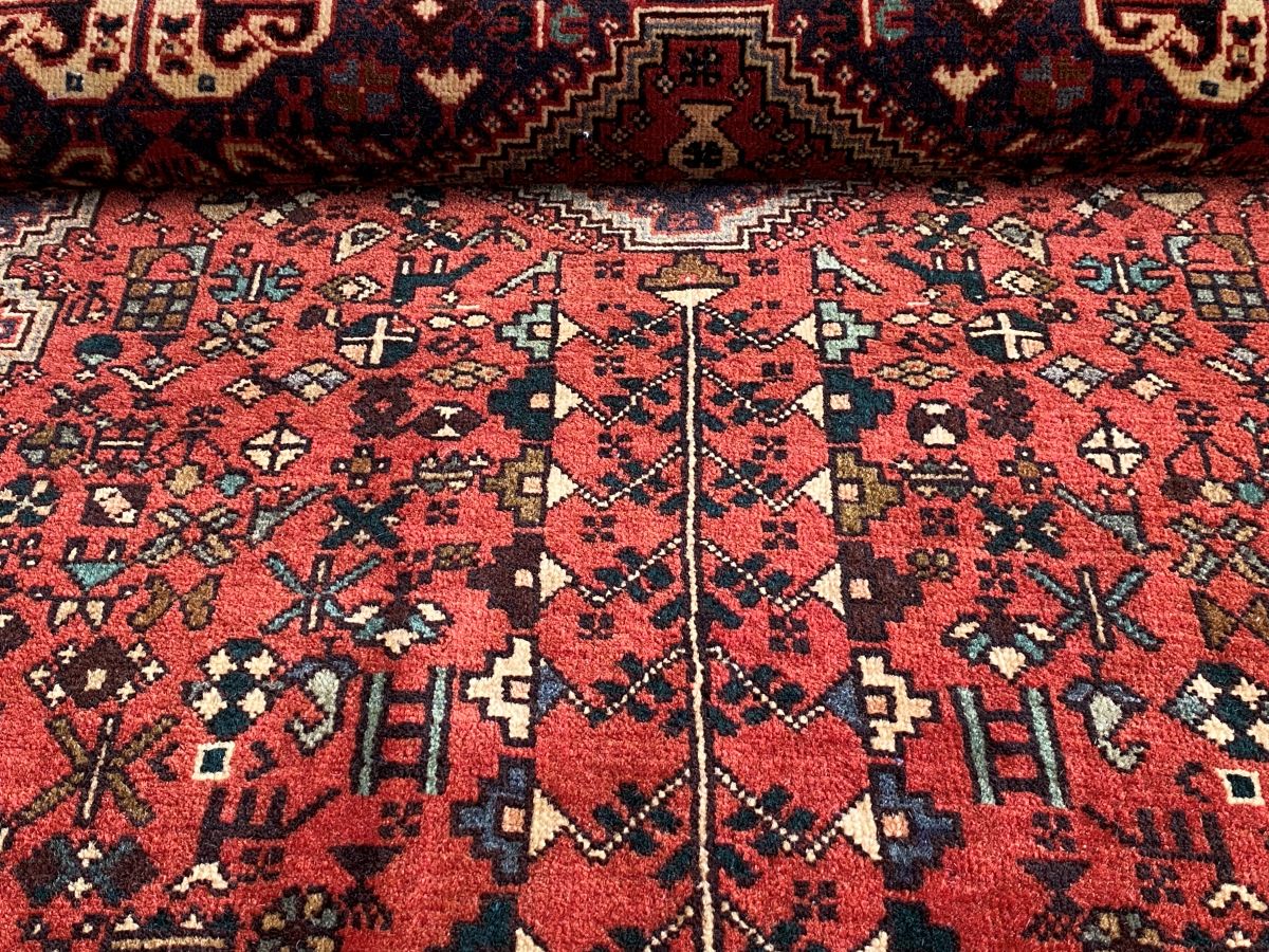 Hand-Knotted Persian Abadeh Heybatlou Runner