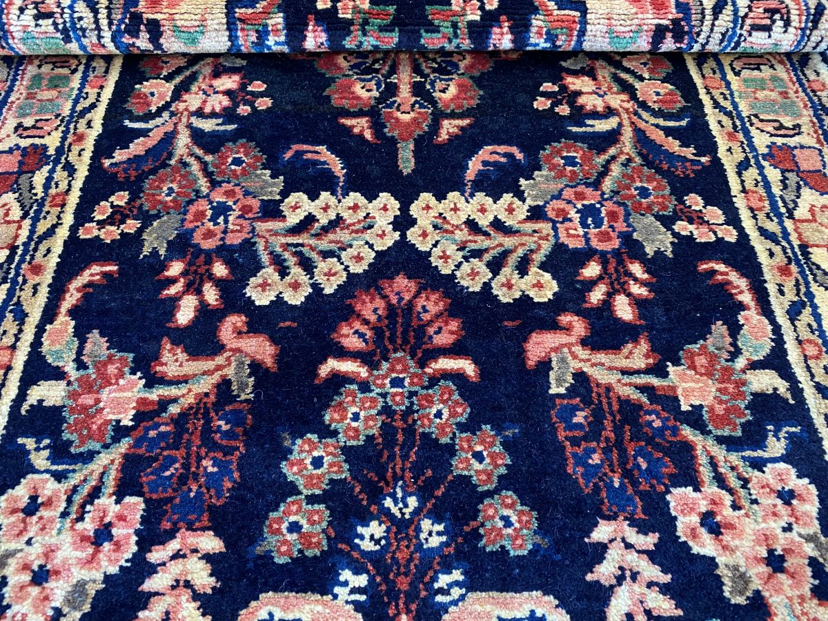 Traditional Hand-Knotted Persian Mehraban Runner