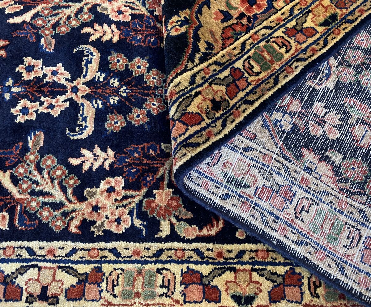 Traditional Hand-Knotted Persian Mehraban Runner