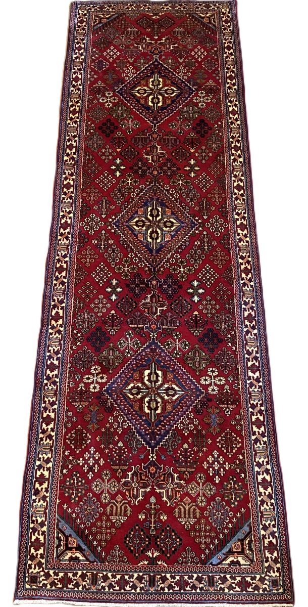 Hand-Knotted Persian Meymeh Runner