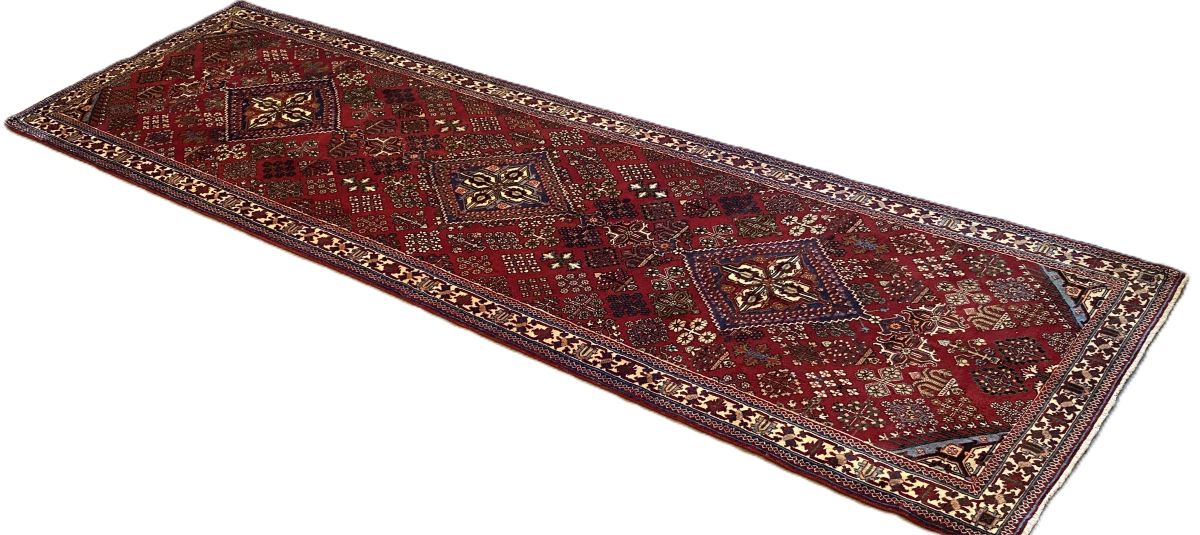 Hand-Knotted Persian Meymeh Runner
