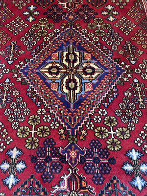 Hand-Knotted Persian Meymeh Runner