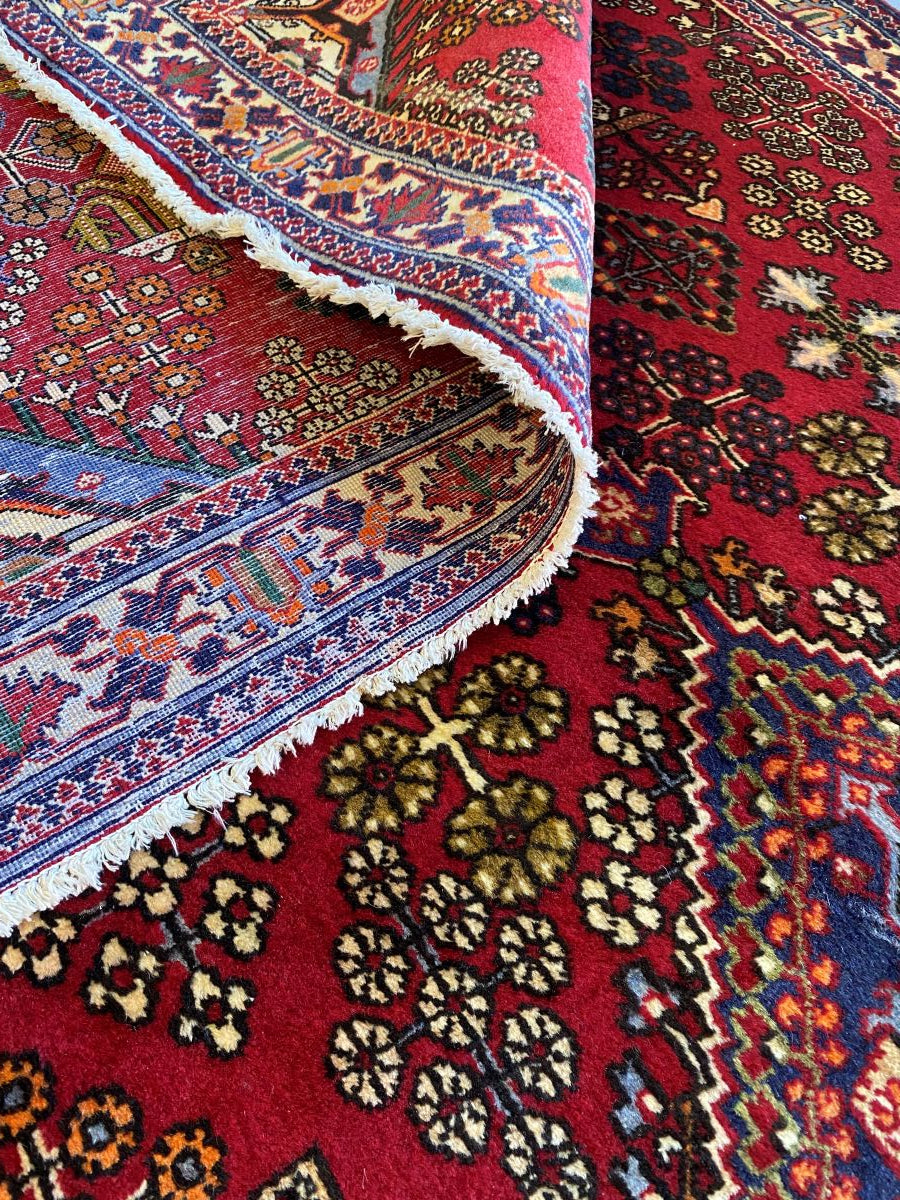 Hand-Knotted Persian Meymeh Runner