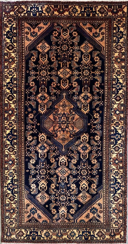 Hand-Knotted Tribal Persian Toyserkan Rug