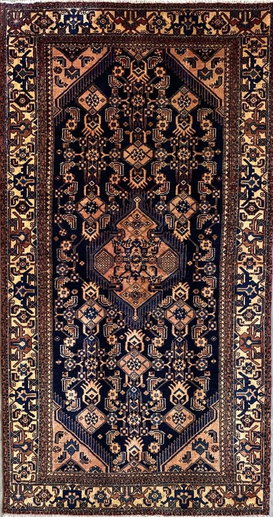 Hand-Knotted Tribal Persian Toyserkan Rug