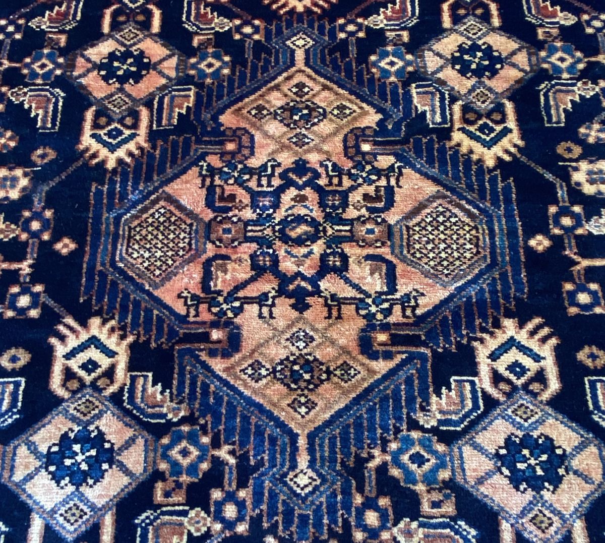 Hand-Knotted Tribal Persian Toyserkan Rug