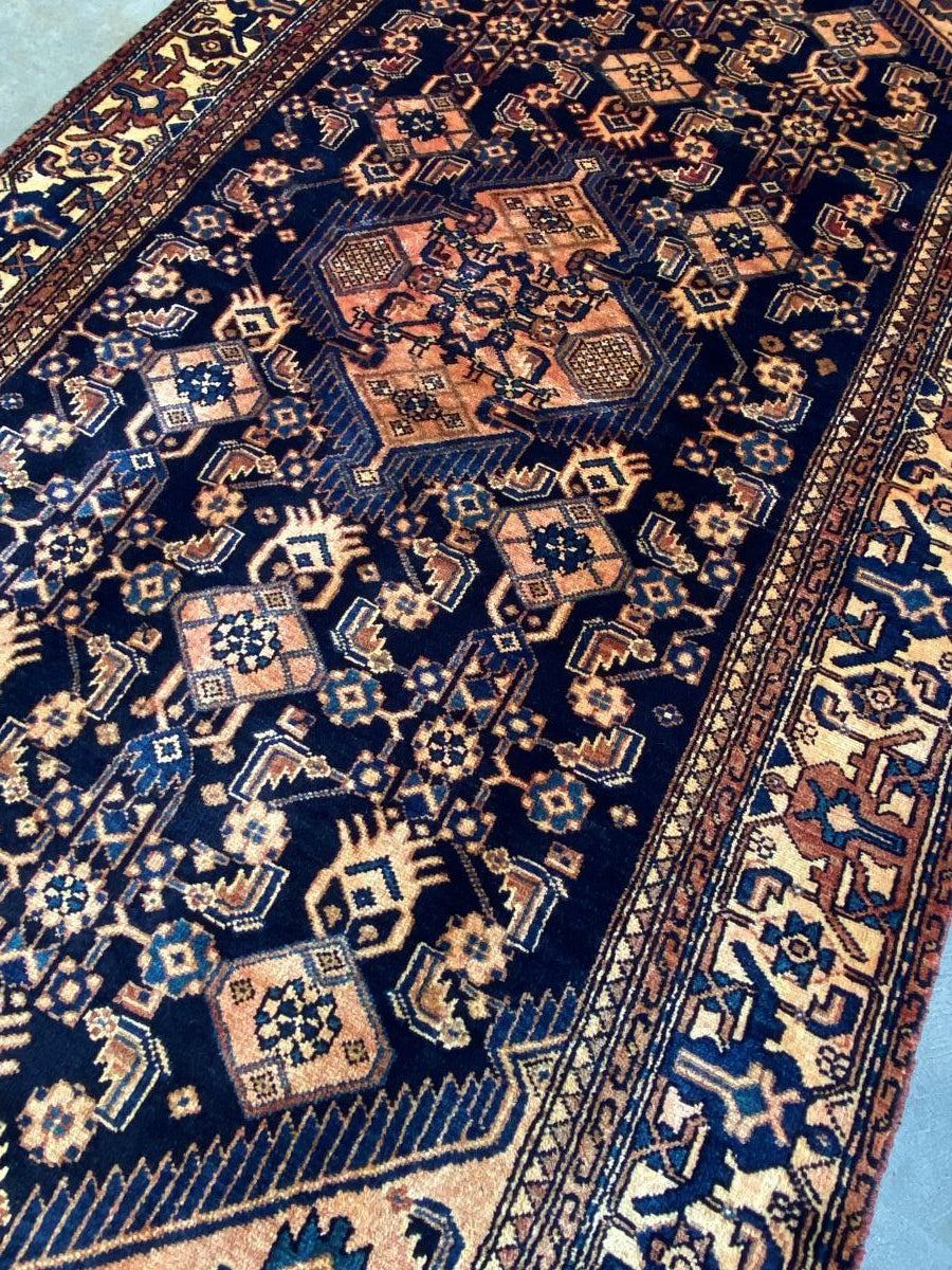 Hand-Knotted Tribal Persian Toyserkan Rug