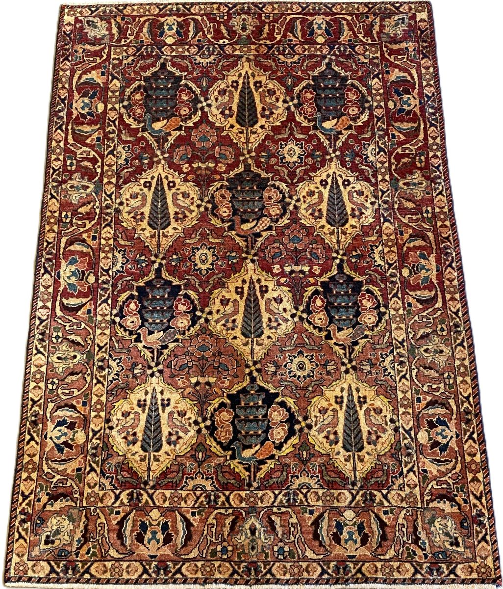 Hand-Knotted Tribal Persian Bakhtiar Rug