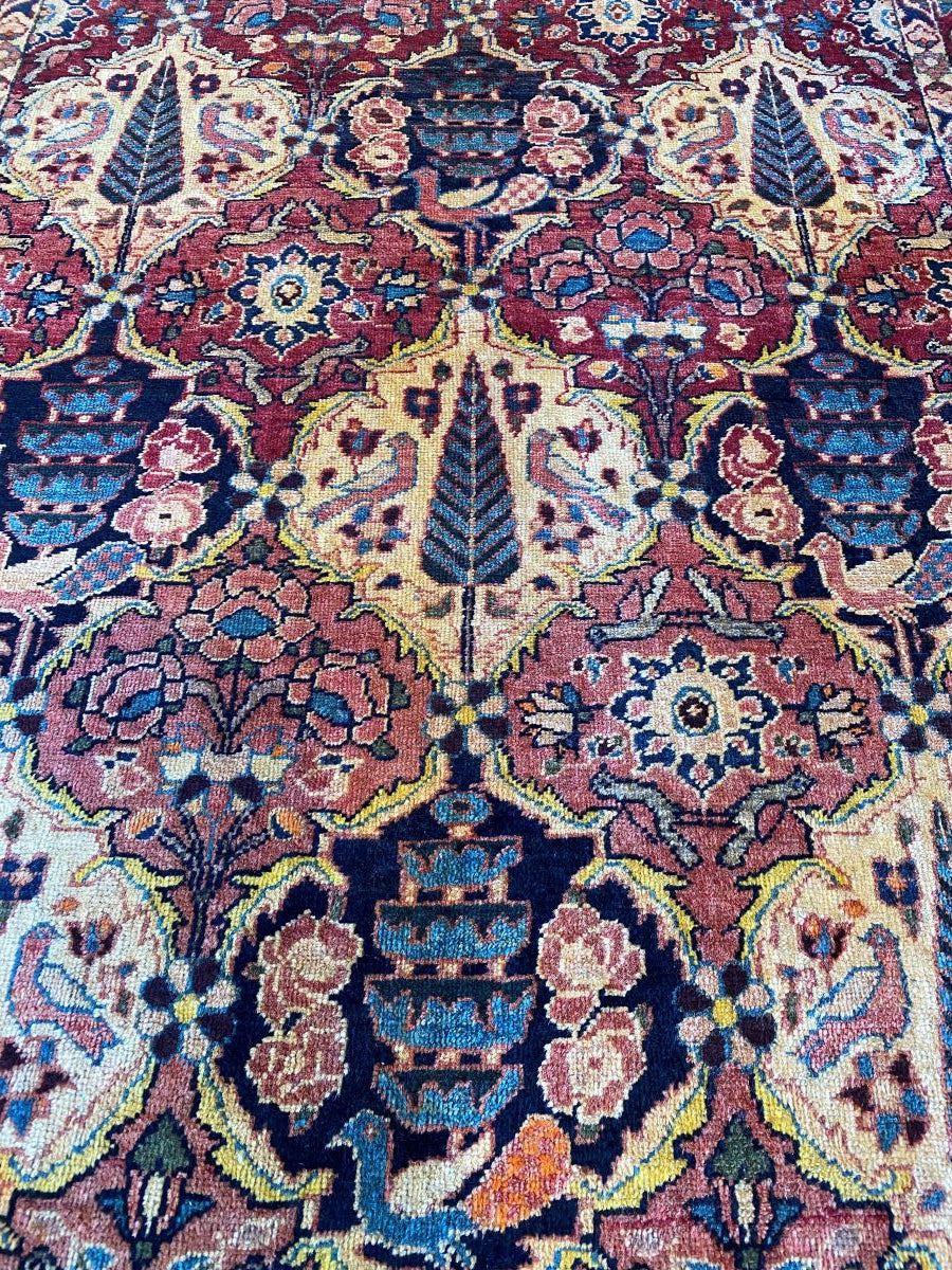 Hand-Knotted Tribal Persian Bakhtiar Rug