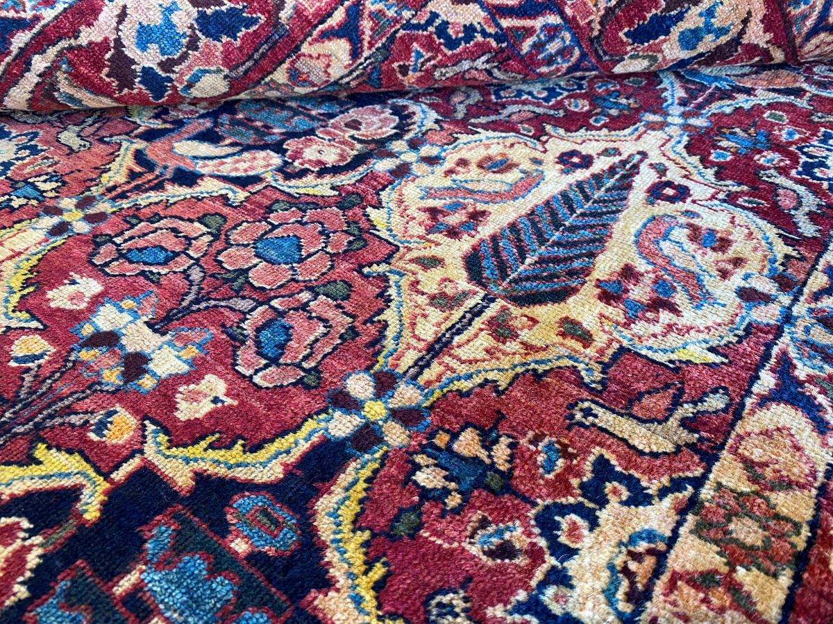 Hand-Knotted Tribal Persian Bakhtiar Rug