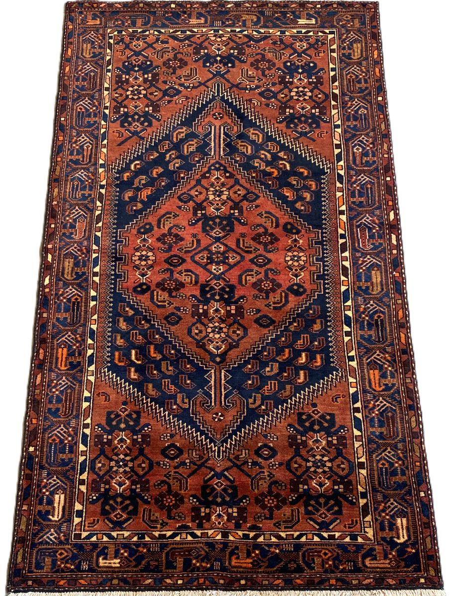 Hand-Knotted Tribal Persian Malayer Rug