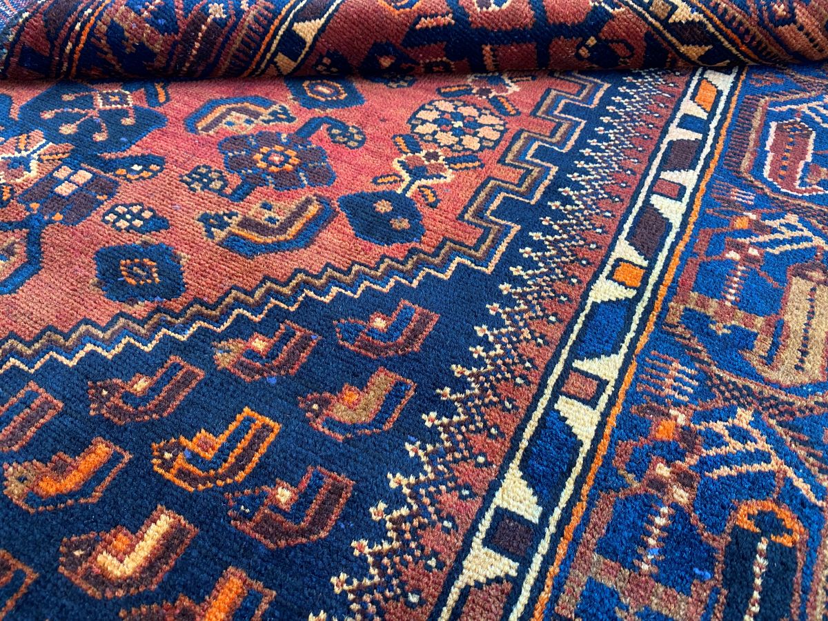 Hand-Knotted Tribal Persian Malayer Rug