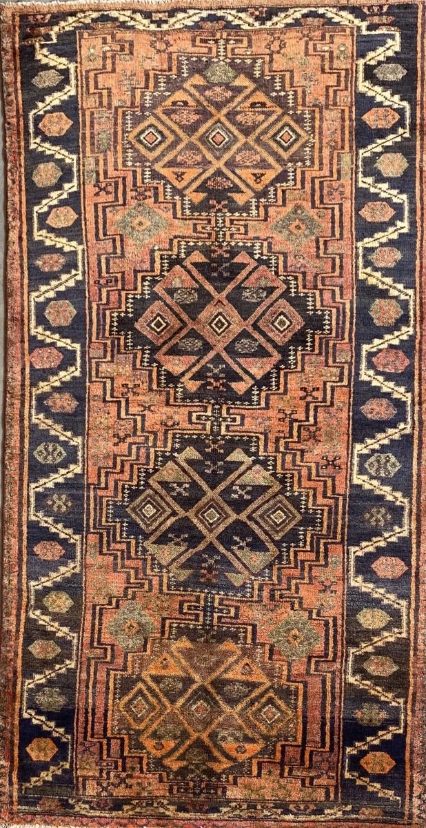 Hand-Knotted Tribal Persian Luri Rug