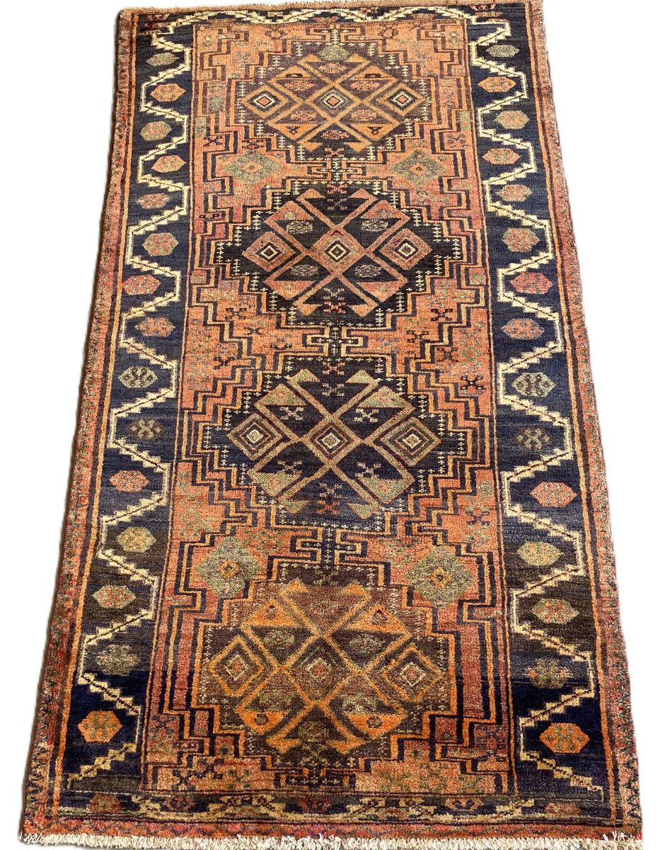 Hand-Knotted Tribal Persian Luri Rug