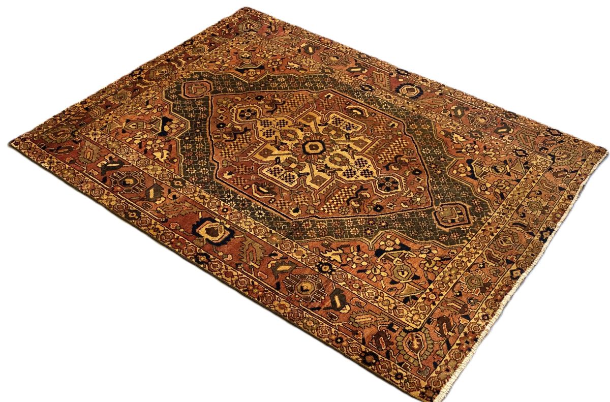 Hand-Knotted Tribal Persian Bakhtiar Rug
