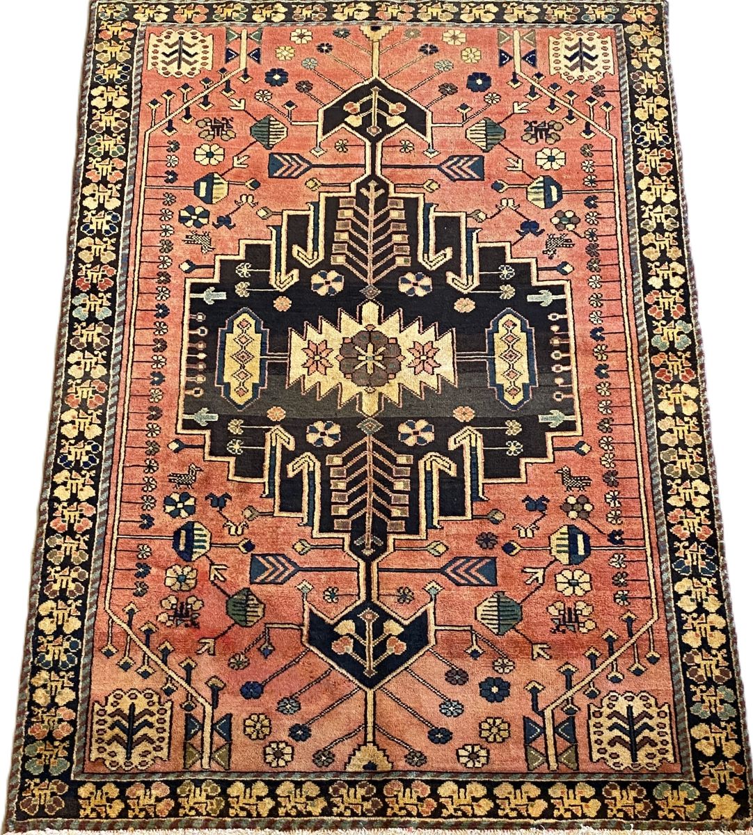 Hand-Knotted Tribal Persian Shahsavan Rug