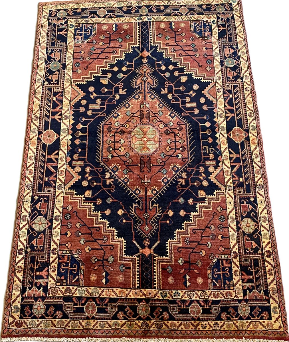 Hand-Knotted Tribal Persian Toyserkan Rug