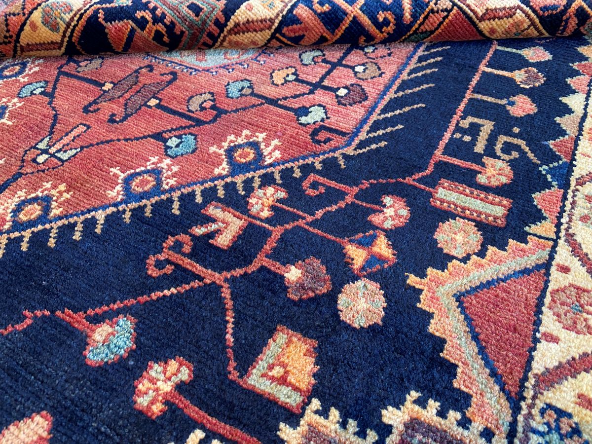 Hand-Knotted Tribal Persian Toyserkan Rug