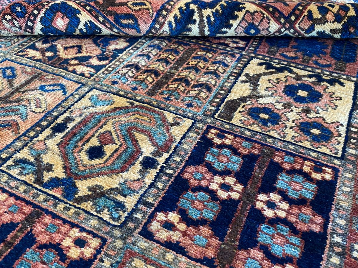 Hand-Knotted Tribal Persian Bakhtiar Rug