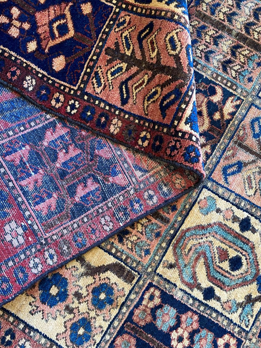 Hand-Knotted Tribal Persian Bakhtiar Rug