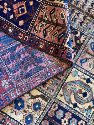 Hand-Knotted Tribal Persian Bakhtiar Rug