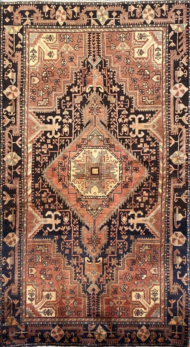 Hand-Knotted Tribal Persian Toyserkan Rug