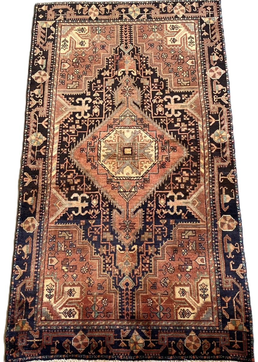 Hand-Knotted Tribal Persian Toyserkan Rug