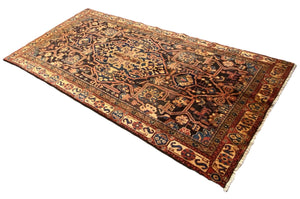Hand-Knotted Tribal Persian Nahavand Rug