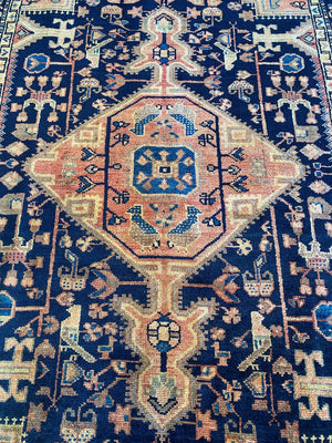 Hand-Knotted Tribal Persian Toyserkan Rug