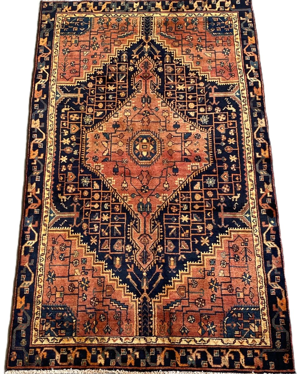 Hand-Knotted Tribal Persian Toyserkan Rug