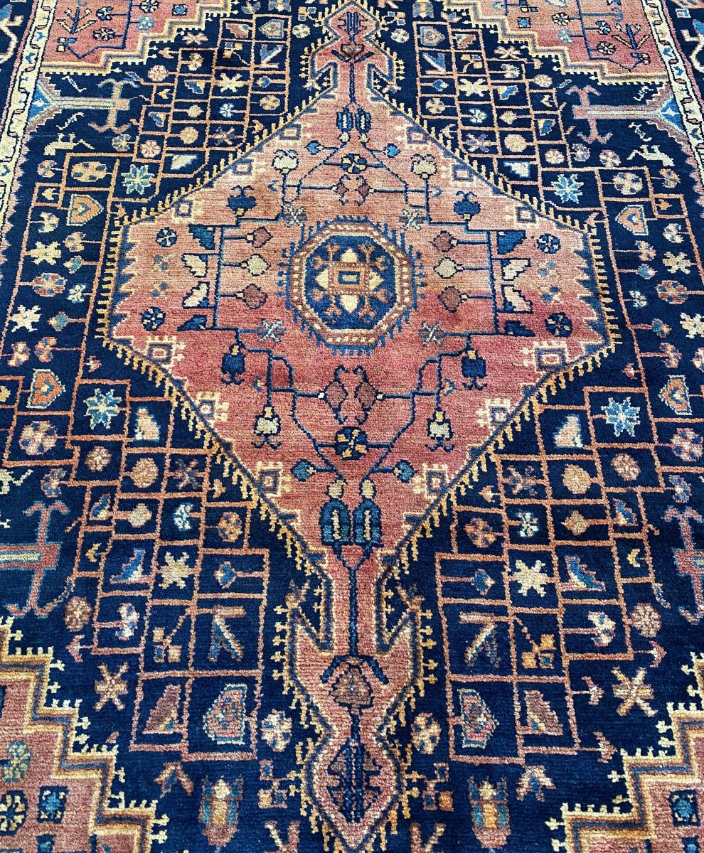 Hand-Knotted Tribal Persian Toyserkan Rug