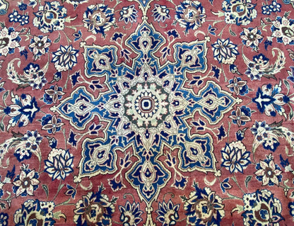 Hand-Knotted Persian Isfahan Najafabad Carpet