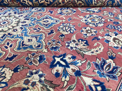 Hand-Knotted Persian Isfahan Najafabad Carpet