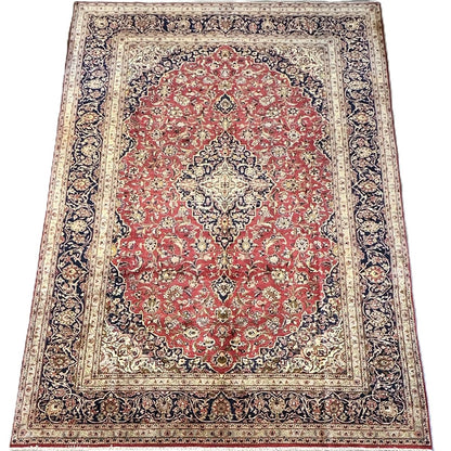 Fine Hand-Knotted Persian Kashan Carpet
