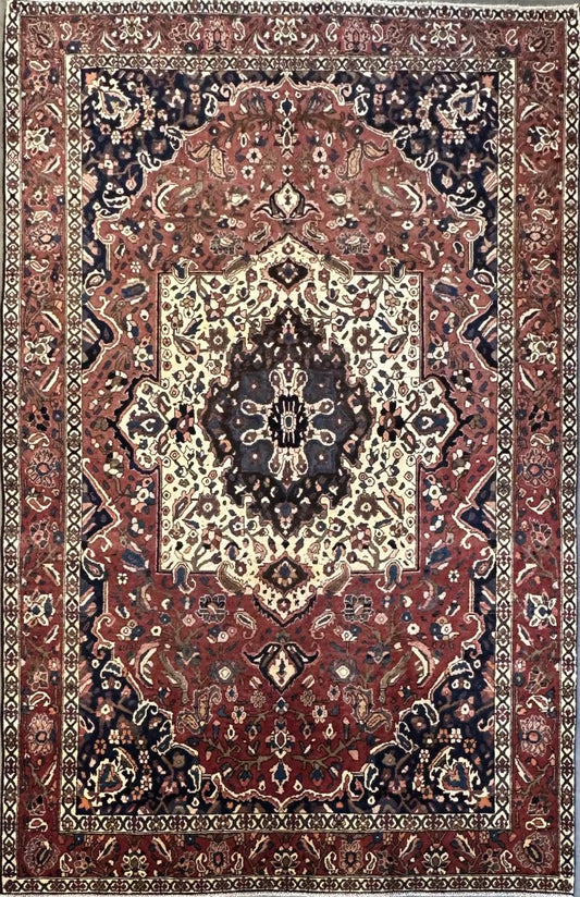 Hand-Knotted Tribal Persian Bakhtiar Carpet