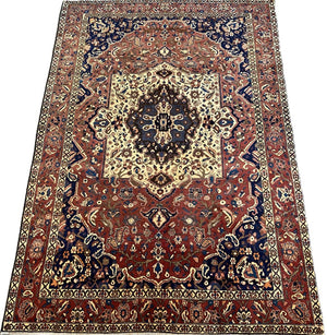 Hand-Knotted Tribal Persian Bakhtiar Carpet