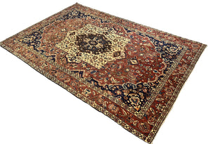 Hand-Knotted Tribal Persian Bakhtiar Carpet