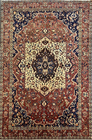 Hand-Knotted Tribal Persian Bakhtiar Carpet