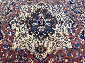 Hand-Knotted Tribal Persian Bakhtiar Carpet