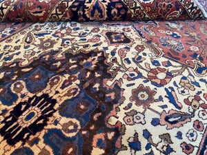 Hand-Knotted Tribal Persian Bakhtiar Carpet