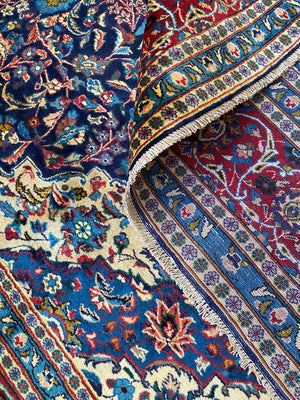 Hand-Knotted Persian Kashmar Carpet
