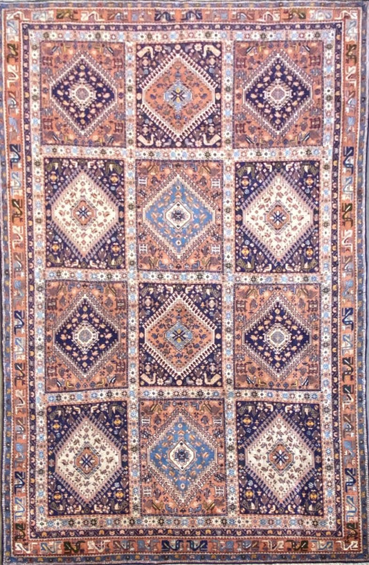 Hand-Knotted Tribal Persian Yallameh Carpet