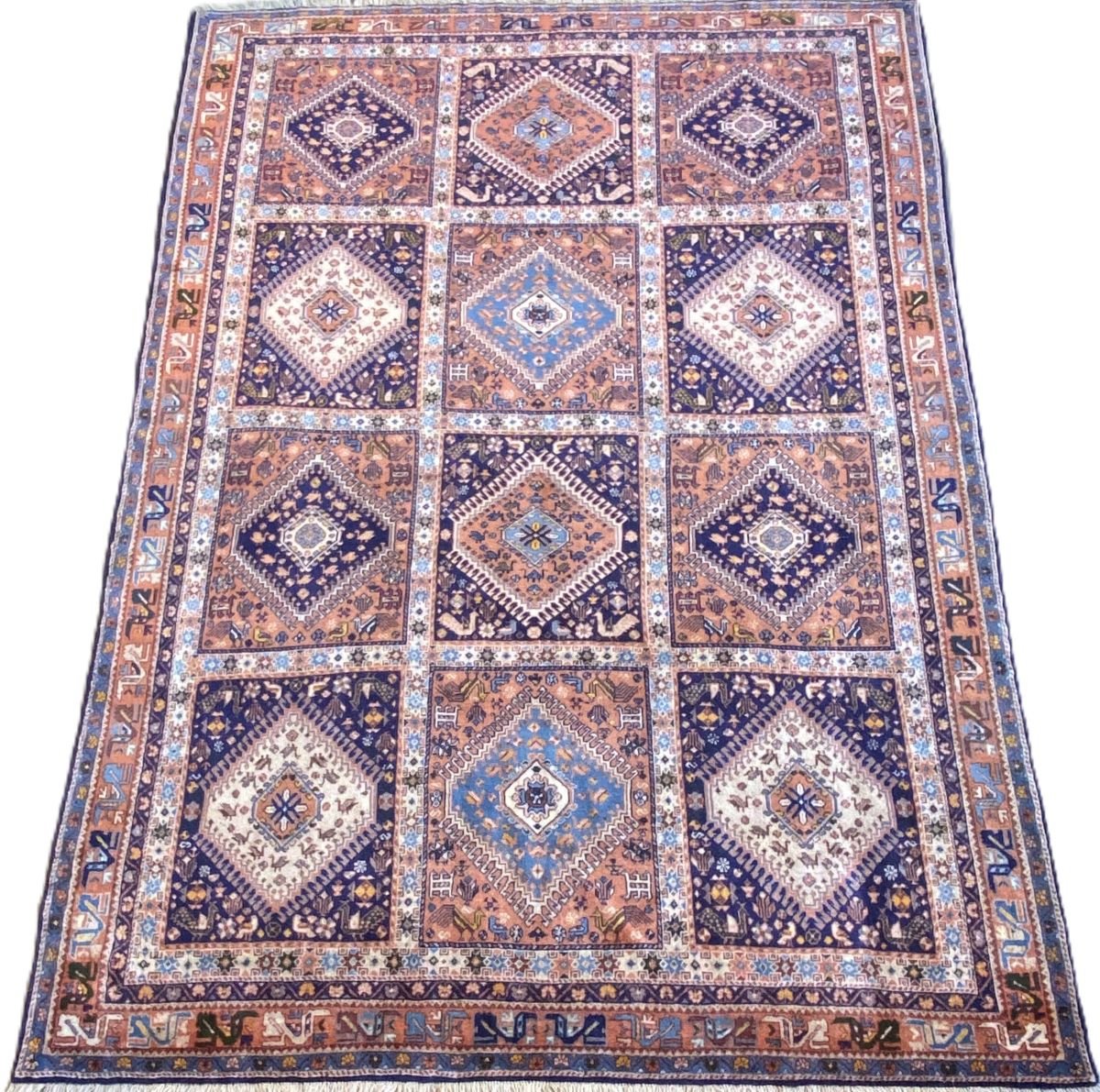 Hand-Knotted Tribal Persian Yallameh Carpet
