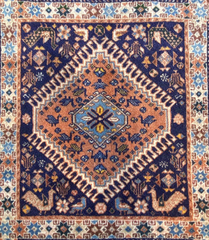 Hand-Knotted Tribal Persian Yallameh Carpet