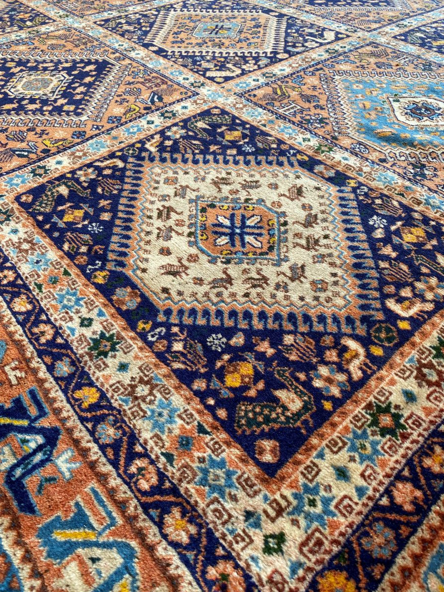 Hand-Knotted Tribal Persian Yallameh Carpet