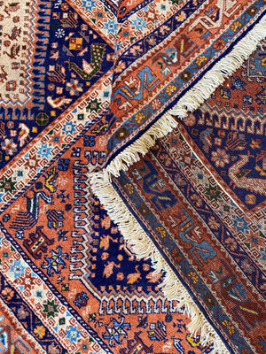 Hand-Knotted Tribal Persian Yallameh Carpet